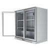 Koolmore 2 Door Stainless Steel Back Bar Cooler Counter Height Glass Door Refrigerator with LED Lighting BC-2DSW-SS